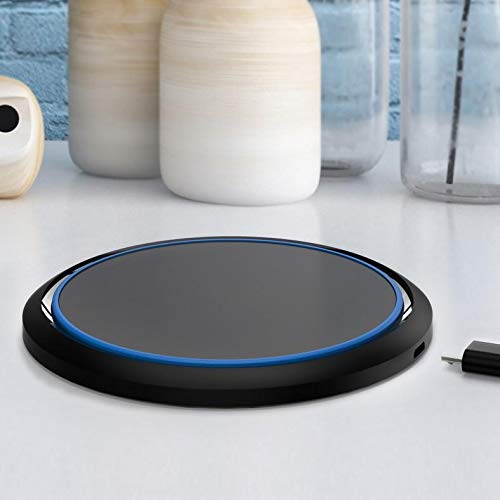 [Australia - AusPower] - BoxWave Charger for LG V60 ThinQ 5G (Single Screen) [SwiftCharge PowerDisc Wireless Charger (15W) with Wireless Chargers That Require QC3.0 minicube] Qi Wireless 15W Circular Desktop Charger 