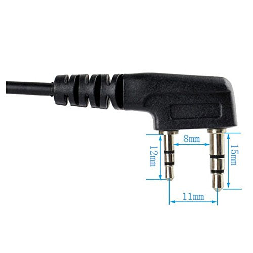 [Australia - AusPower] - NSKI Walkie Talkie Mini Handheld Remote Microphone Speaker MIC Baofeng Kenwood Puxing Wouxun TYT HYT Pofung Walkie Talkie 2 Way Radio 360 Degree Swivel 