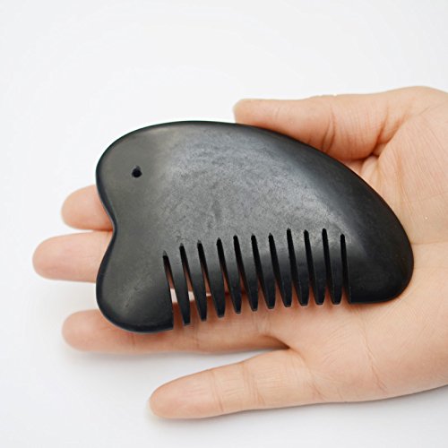 [Australia - AusPower] - Gua Sha Scraping Massage Tool Comb Black Bian Stone needle gossip 
