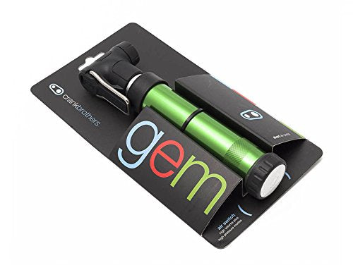 [Australia - AusPower] - Crankbrothers Gem Bike Hand Pump - Short/Long Dual Piston Pump, Presta/Schrader, High Volume and High Pressure Hand Pump 