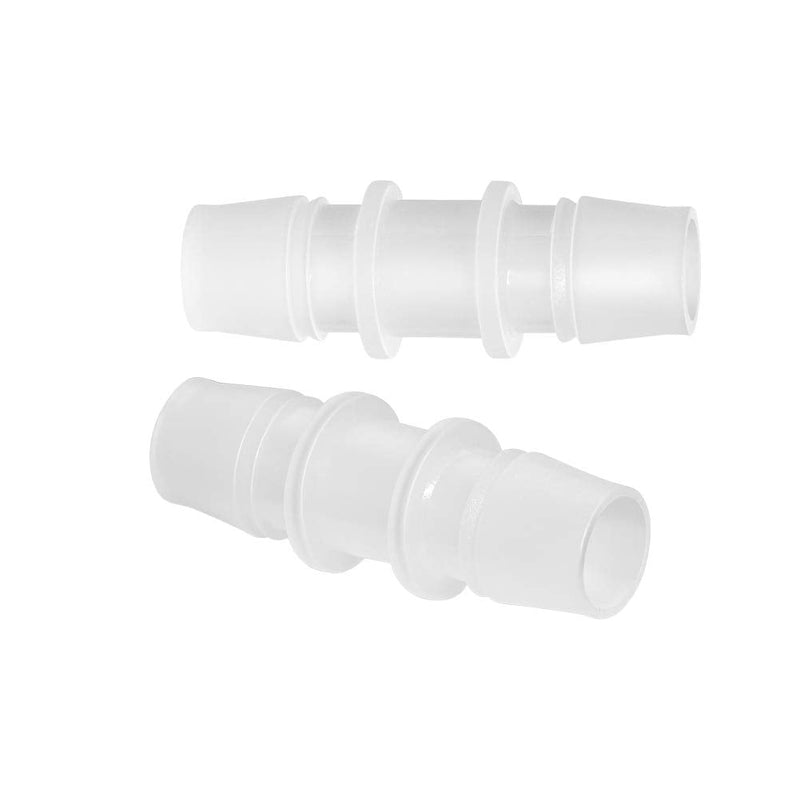 [Australia - AusPower] - Quickun Plastic Hose Barb Fitting, 1/2" x 1/2" Barbed Splicer Mender Joint Adapter Union Fitting (Pack of 5) 