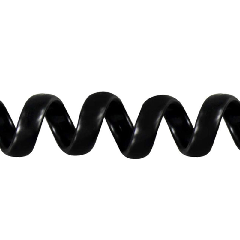 [Australia - AusPower] - SAISN Telephone Handset Cord Modular Coiled Phone Curly Cable (15 Feet, Black) 15 Feet 