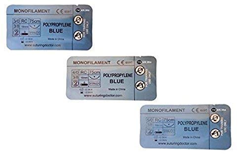 [Australia - AusPower] - Suturing Doctor Pads 2pc Set - Flesh Skin-Tone Colour with Free 12 x Needles and Free 1 x Needle Holder - Start Practicing Straight Away! As seen on The BBC TV 