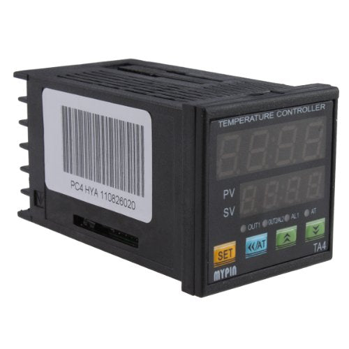[Australia - AusPower] - F/C PID Temperature Controller, AGPtEK Dual Display Digital Programmable Temperature Control TA4-SSR Solid State Relay with 2 Alarms 