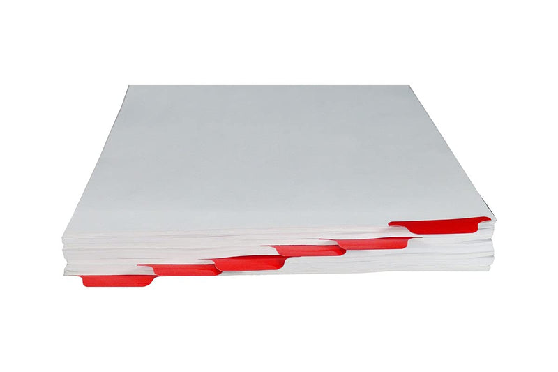 [Australia - AusPower] - LandscapeBinder-com, Landscape Tabs (Blank Red Tabs, 8 12In x 14In - Legal) Blank Red Tabs 8 1/2" x 14" - Legal 