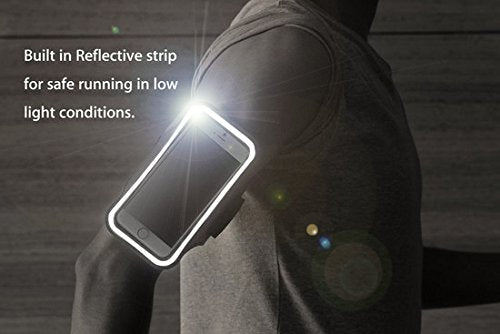 [Australia - AusPower] - MMOBIEL Sportband Compatible with iPhone 13/13 Pro/13 Mini/12 /12 Pro/12 Mini/11/11 Pro/X/ XR/XS/8(+) /Samsung Galaxy S21/S20/S10(+)/S9 6.2 Inch (Black) Neoprene Stretchable Reflective Arm Slots Black 