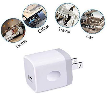 [Australia - AusPower] - iPhone Wall Charger Adapter USB Charging, 5Pack Single Port USB Wall Plug in Phone Charger Cube Box Head Travel Power Blocks Brick Compatible iPhone SE/X/11 Pro Max, Samsung A20 S10 S9 S7 S6 HTC LG White 