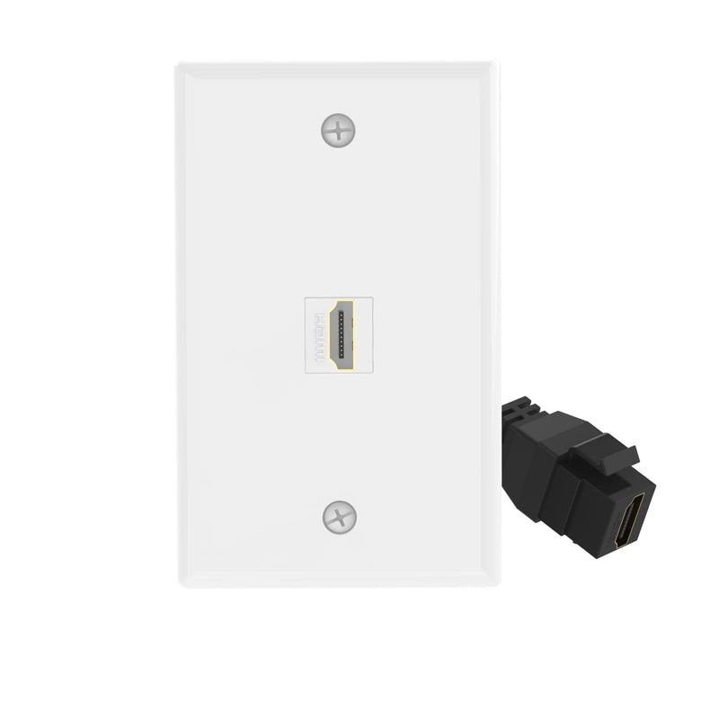 [Australia - AusPower] - VCE HDMI Pigtail Cable 10-Pack, HDMI Keystone Jack Female to Female HDMI Keystone Coupler for Keystone Wall Plate - 6 Inch 