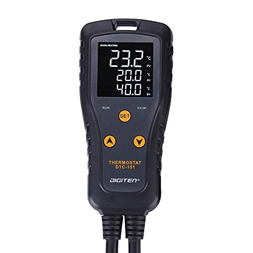 [Australia - AusPower] - Digital Temperature Controller Simple Stage Thermostat Outlet Heating & Cooling Mode for Chest Freezer Refrigerator Homebrew Fermenter Greenhouse 110V 15A 1650W 1 15A Temp Stage 