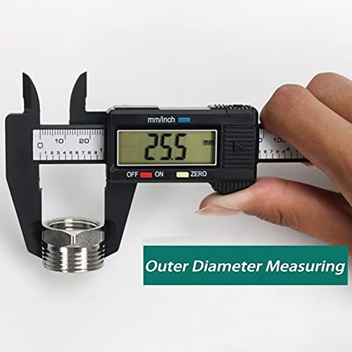 [Australia - AusPower] - Electronic digital calipers, LCD screen displays 0-6"caliper measuring tool, automatic shutdown, inch and millimeter conversion, suitable for jewelry measurement and 3D printing 