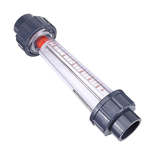 [Australia - AusPower] - 300-3000L/H Plastic Tube Water Rotameter LZS-25 Liquid Flow Meter Float Double Female Connector for DN 25 Tube 