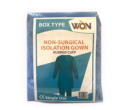 [Australia - AusPower] - WON Non-Surgical Isolation Gown, Blue, One Size fits All, 1 Count 