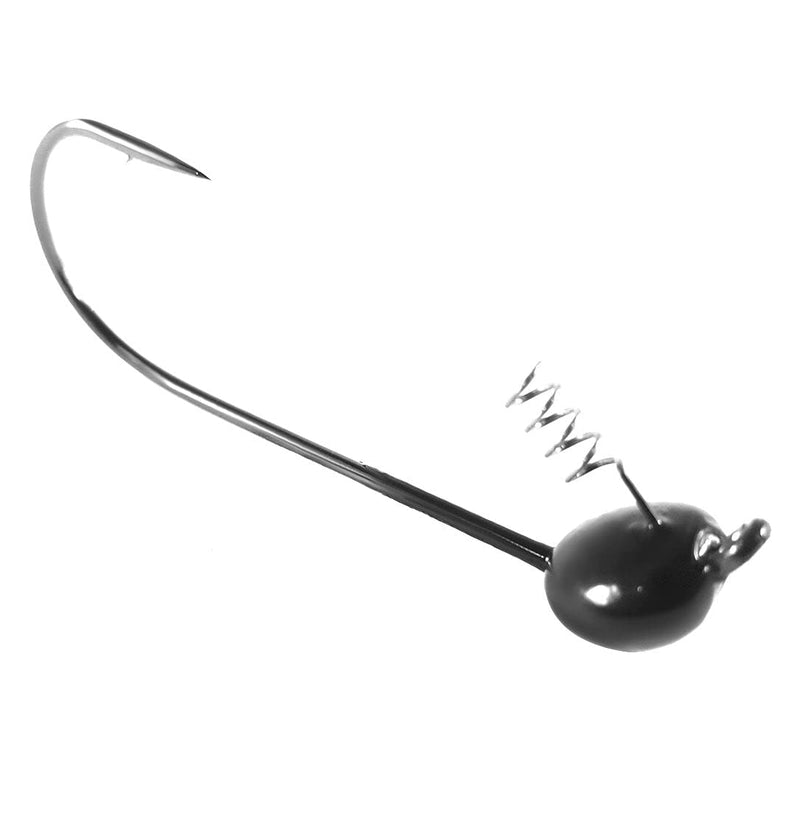 [Australia - AusPower] - Reaction Tackle Tungsten Shaky Head Jigs (5-Pack) Black 1/2 oz (5 per pack) 