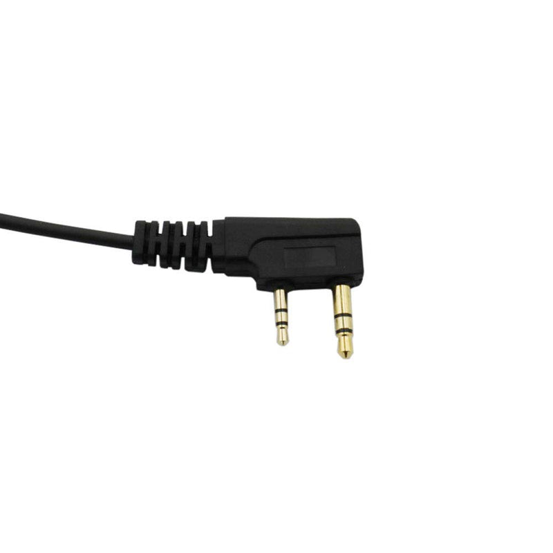 [Australia - AusPower] - Karier 2 Pin Earpiece Headset with PTT Mic and Transparent Acoustic Tube for Kenwood Nexedge Hytera Puxing Wouxun Radio UV-82 UV-5R BF-F9 BF-888S TK260 TH-215 H-777 RT21 GT-3TP (5 Pack) 