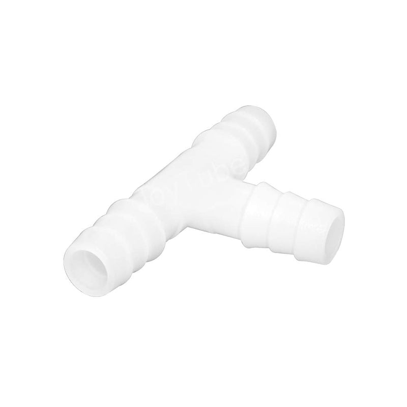 [Australia - AusPower] - JoyTube 1/4” Plastic Hose Barb Fittings, Equal Barbed Tee Pipe Connectors 3 Way Joint Splicer Mender Union Adapter for Boat Aquarium, Pack of 6 1/4"(6 PCS) 