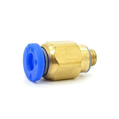 [Australia - AusPower] - 4mm to M5 Pneumatic Connectors Male Straight One-Touch Air Hose Fitting PC4-M5 Pack of 10 