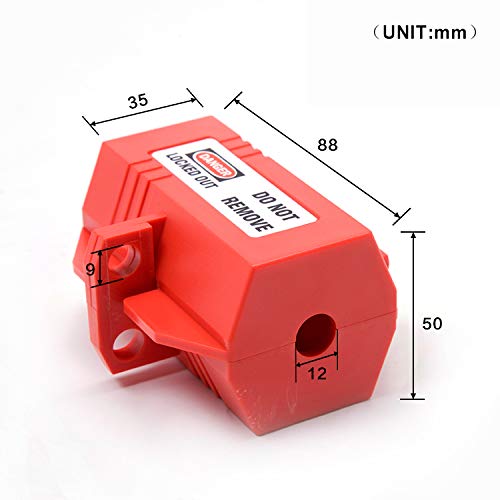 [Australia - AusPower] - Plug Lockout Device for 110V Plug Lockouts Acrylonitrile Butadiene Styrene 110V Plug Lockout 