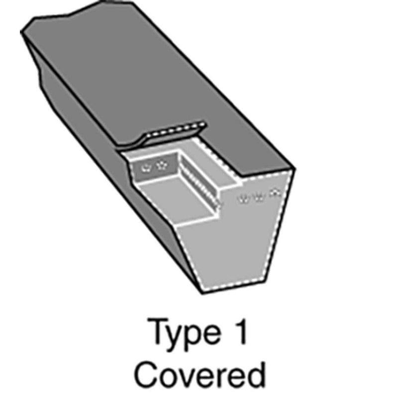 [Australia - AusPower] - Stens 265-745 Covered Drive Belt, 38in L, 3/8in W, Replaces Simplicity 1732945SM , Black 