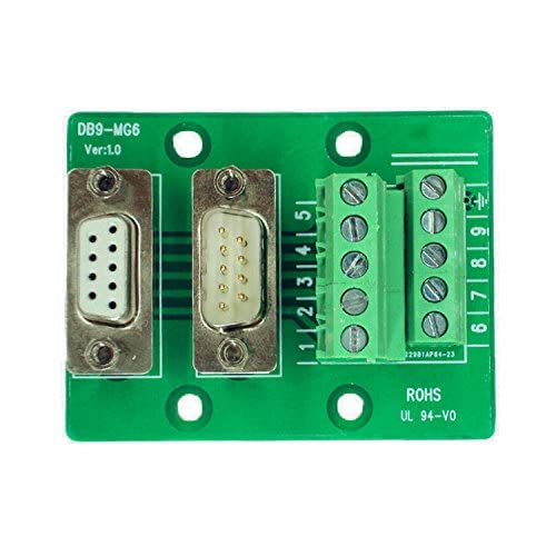 [Australia - AusPower] - Avanexpress DB9 Breakout Connector RS232 Serial 9 Pin Connector Db9 Terminal (Male and Female Adapter) 