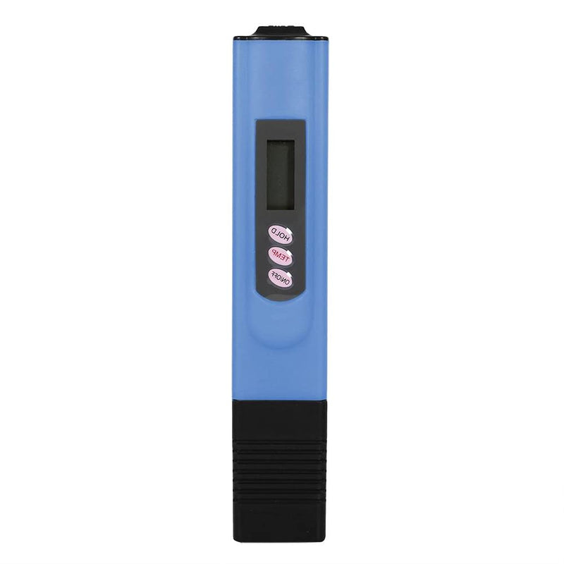 [Australia - AusPower] - Haofy Digital LCD Water Quality Testing Pen Portable Water Quality Monitoring Tester Purity Filter TDS Meter 0-9990 PPM Temp Tester(Blue) Blue 