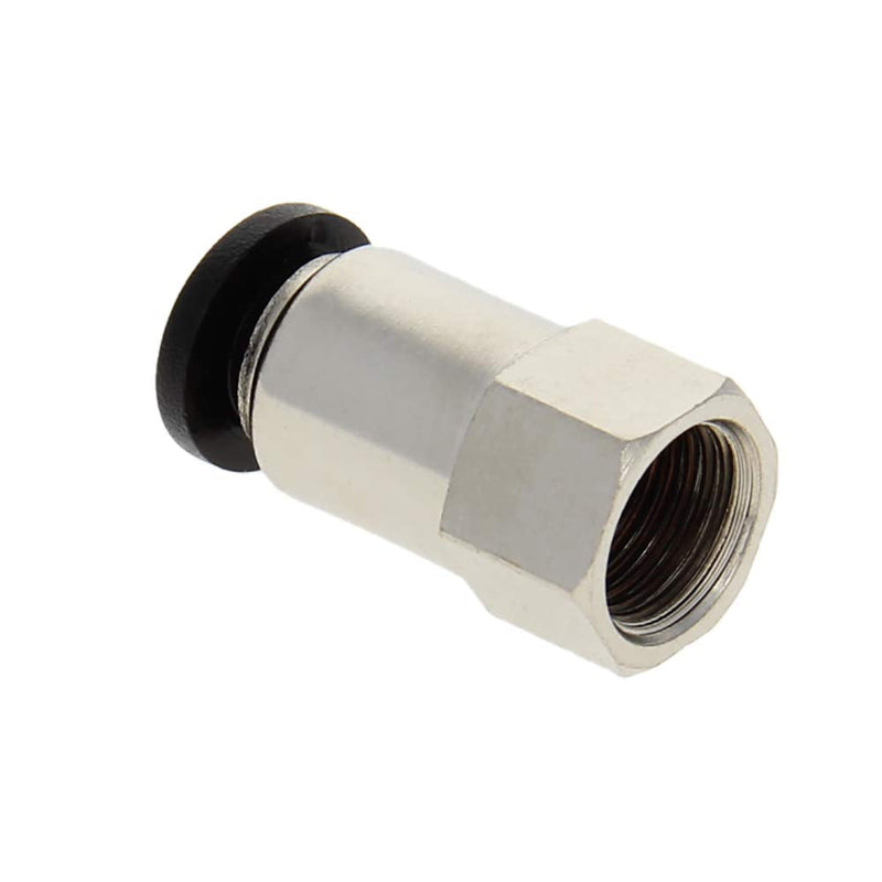 [Australia - AusPower] - Othmro 5Pcs Push to Connect Tube Fitting Adapter 6mm Tube OD x G1/8 Female Straight Pneumatic Connecter Connect Pipe Fitting Silver Tone PCF6-01 5pcs 