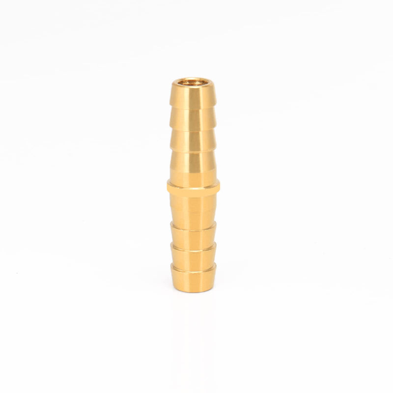 [Australia - AusPower] - BathAce Brass Hose Barb Fitting Splicer Mender, Quick Connect Threaded Pipe Adapter Heavy Duty M Type Fitting Union Air Gas Water Fuel, 2 Pack (3/8 Barb x 3/8 Barb) 3/8 Barb x 3/8 Barb 