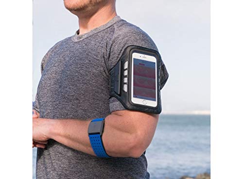 [Australia - AusPower] - Bright LED Rechargeable Sports/Cross-fit Arm Band (Pink) fits iPhone 13 12 11 Pro Max Xs X 8+ 8 7 Plus Pixel 2 Galaxy S9 S8 Note 9 + eCostConnection Microfiber Cloth 
