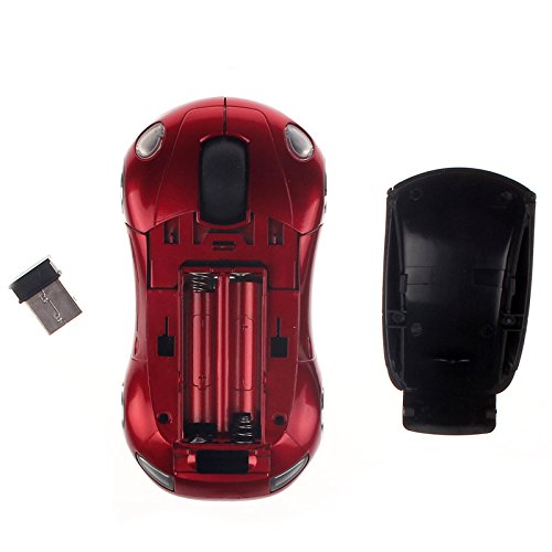 [Australia - AusPower] - 2.4G Wireless Mouse 3D Car Shape Wireless Optical Mouse USB Receiver for Laptop PC 