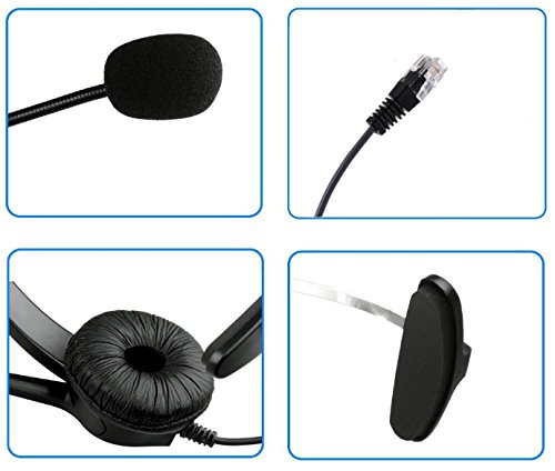 [Australia - AusPower] - Noise Cancelling Microphone Headphone Compatible with for Cisco CP-7821, 7931G, 7940, 7941G, 7942G, 7945G, 7960, 7961, 7961G, 7962G, 7965G, 7970, 7971, 7975 etc 