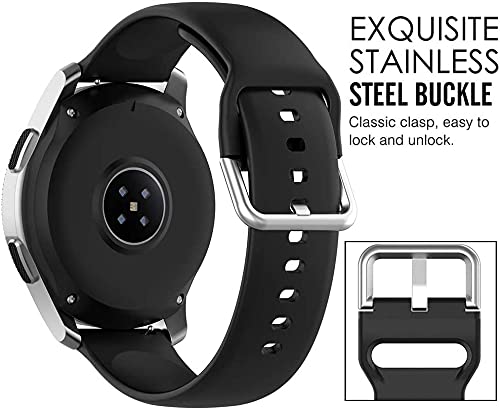 [Australia - AusPower] - Bands Compatible for TOZO S2 1.69inch Watch Straps Classic Soft Silicone Lightweight Breathable Quick Fit Replacement Wristband for TOZO S2 Smartwatch for Women Men 
