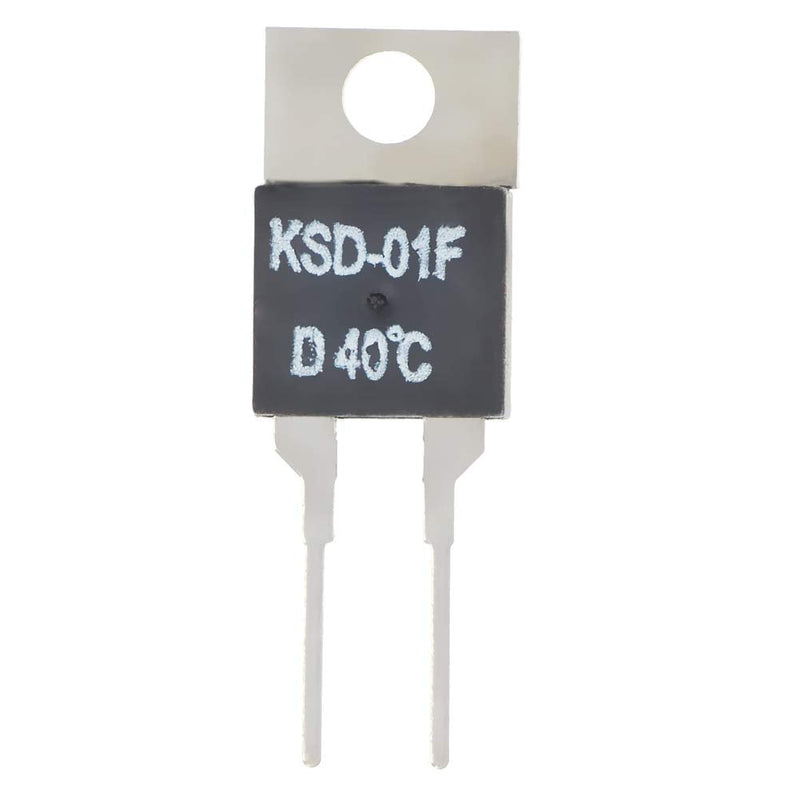 [Australia - AusPower] - Fielect N.C 40℃ 5pcs Normally Close Temperature Switch, KSD-01F Thermal Switch Thermostat Temperature Controller 