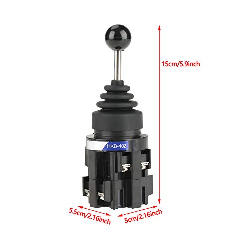 [Australia - AusPower] - CS-402 4NO 4 Position Joystick Switch, Return Momentary Joystick Switch 30mm Monolever Joystick Switch 4NO Angle ±30° for Industrial Control AC 50hz and DC Circuits 