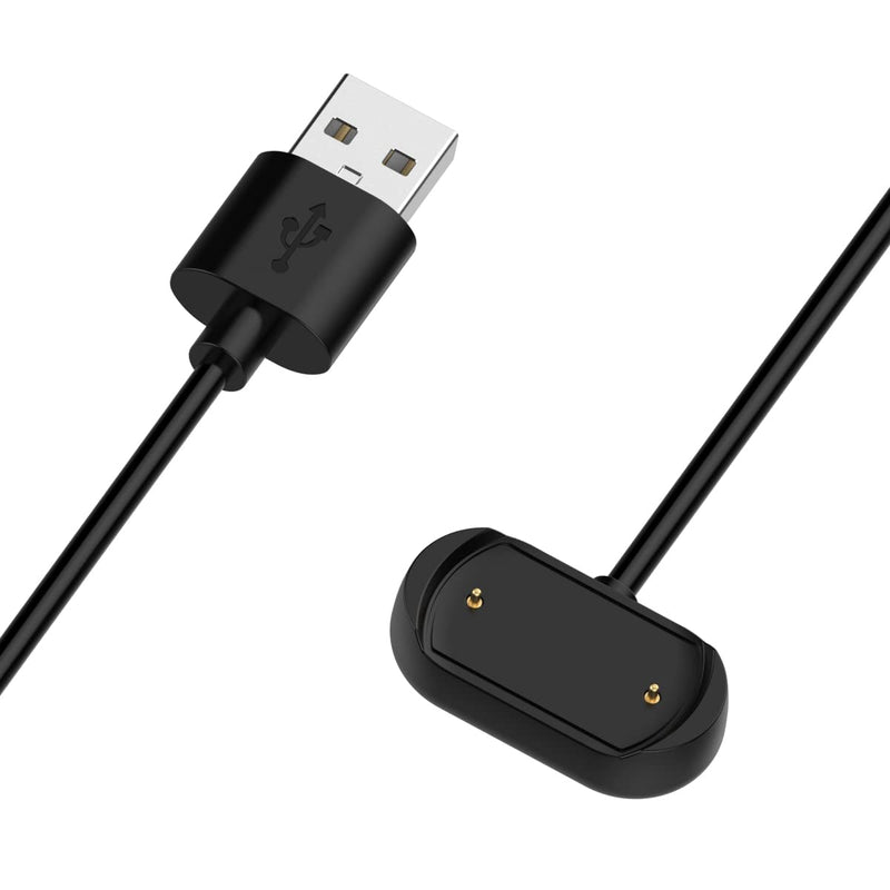 [Australia - AusPower] - Charger Compatible with Amazfit GTR 3 / GTR 3 Pro/GTS 3, Replacement Charging Cable for Amazfit GTR 3 Pro Smart Watch 3.3ft / 100cm (Black - 1 Pack) Black - 1 Pack 