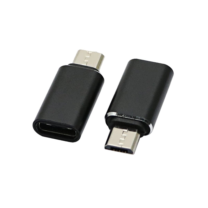 [Australia - AusPower] - rgzhihuifz USB-C Type-C Female to Micro USB 2.0 5Pin Male Data Adapter 90 Degree Left & Right Angled Type,3 Pack 