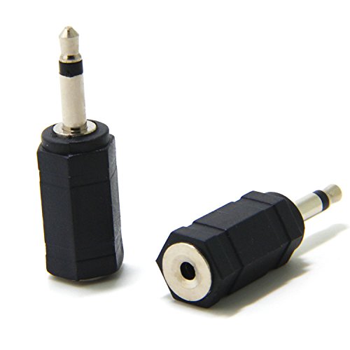 [Australia - AusPower] - Ancable 5-Pack 3.5mm Male to 2.5mm Female TS Mono Audio Adapter 