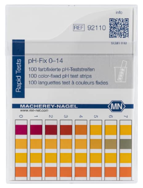 [Australia - AusPower] - Macherey-Nagel, 92110, pH-Fix 0.0-14.0, 100 Strips/pk 