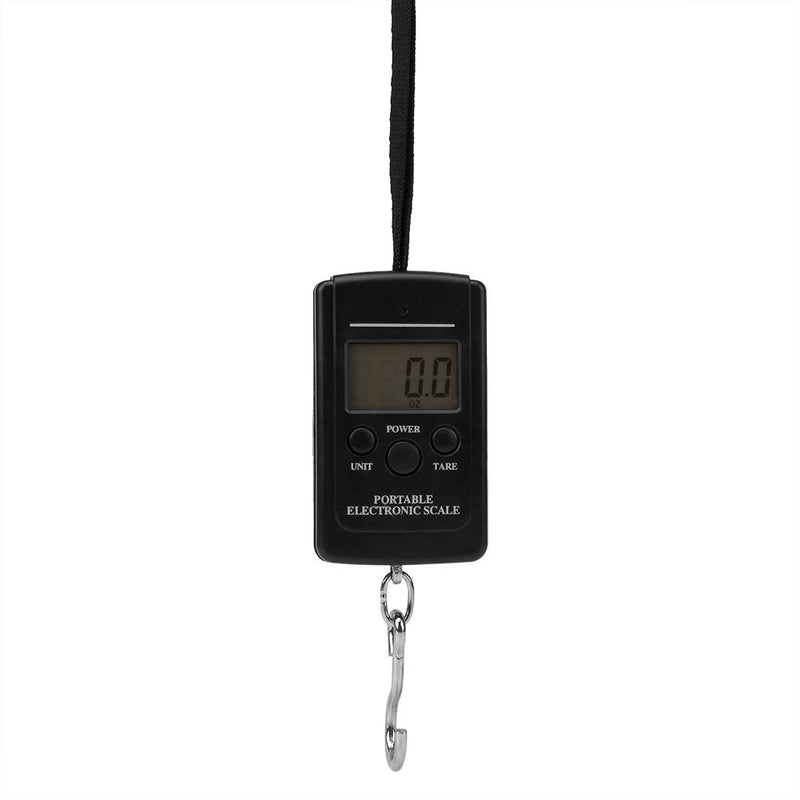 [Australia - AusPower] - Fishing Scale Luggage Portable Handheld Digital Handy Scale Electronic Hanging Travel Luggage Scale Weight Measuring Tool Blue Background Black Word LED LCD Screen 40KG/88lb 