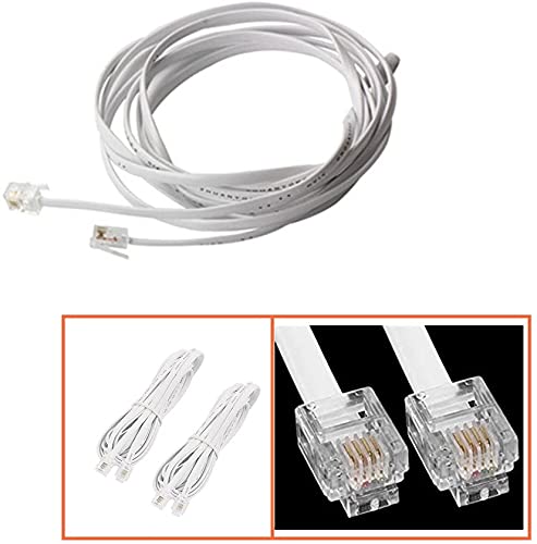 [Australia - AusPower] - SamIdea 4-Pack 3M/10Ft 6P4C RJ11 Telephone Extension Fax Modem Cable Line Wire, Pure Copper Wire Telephone Cords for landline Phones 