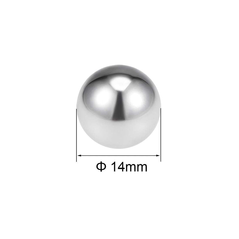 [Australia - AusPower] - uxcell 14mm Bearing Balls 304 Stainless Steel G100 Precision Balls 10pcs 