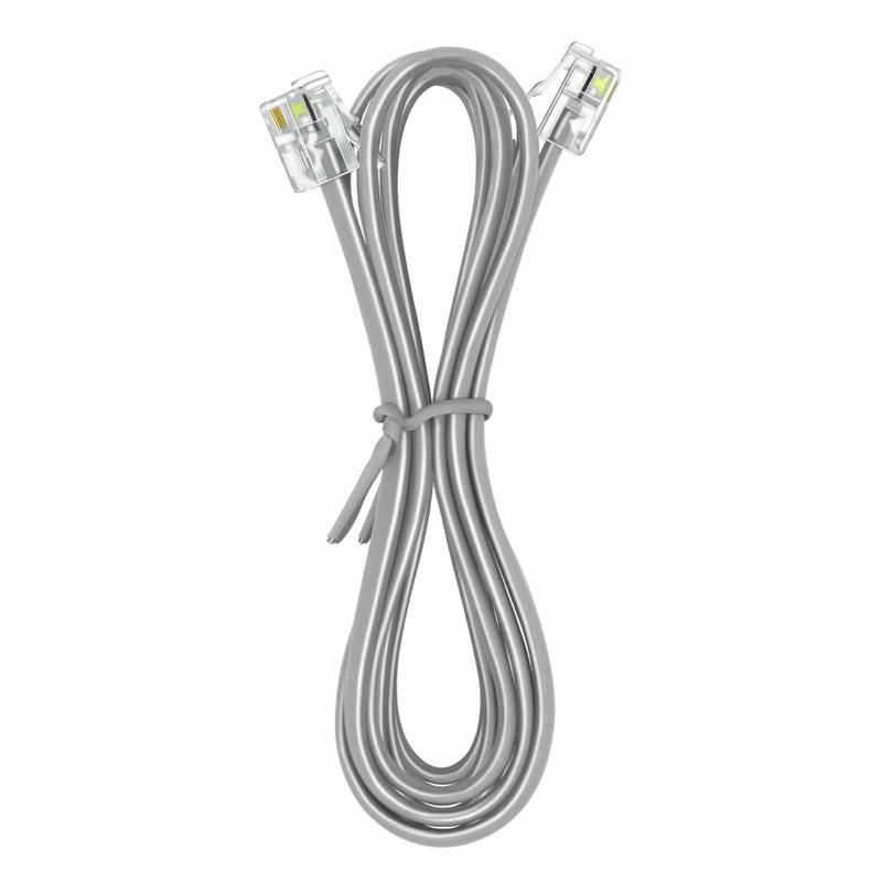 [Australia - AusPower] - NECABLES Phone Cord 15 ft Telephone Cord Phone Line Cord RJ11 6P4C Male to Male for Landline Phone and Fax - 15 Feet 