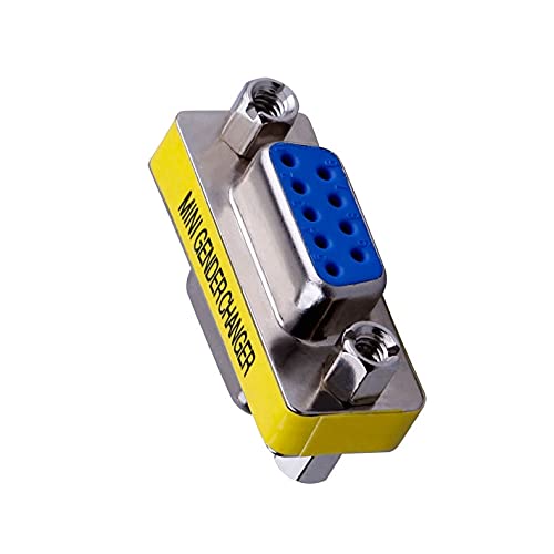 [Australia - AusPower] - LuoQiuFa 2 Pack Rs232 Serial Cable 9 Pin DB9 Female to FemaleGender Changer Coupler Adapter Connector 