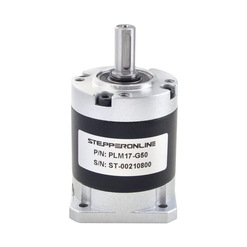 [Australia - AusPower] - STEPPERONLINE PLM Series Planetary Gearbox Gear Ratio 50:1 Backlash 50 arc-min for 9.5mm Short Shaft Length Nema 17 Stepper Motor 