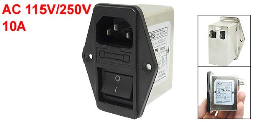 [Australia - AusPower] - uxcell A13031400ux0389 Solder Lug Terminals IEC 320 C14 EMI Filter, Boat Switch, Fuse Holder 
