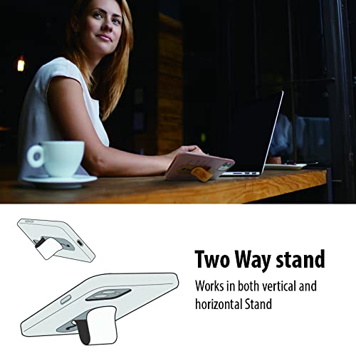 [Australia - AusPower] - MOMOSTICK_Flat Stick : Phone Grip/Stand/Holder | Wireless Charging | Apply (Google) Pay | New Finger Grip for All Smartphones - Glitter Gold 