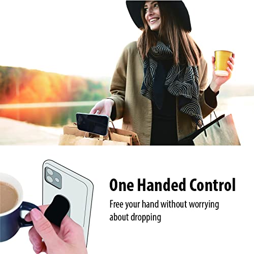 [Australia - AusPower] - Momostick Flatstick Phonegrip Stand Wireless Charging, Slim ,Two-Way Stand, Fold Flat, Car Mount ,New Finger Grip for All Smartphones -Simple Plant Simple Plant 