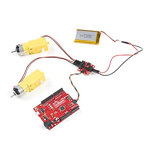[Australia - AusPower] - SparkFun Qwiic Motor Driver Kit-Basic Parts Needed to get up and Running Quickly with a Motor Driven Project Includes Qwiic Motor Driver 100mm Qwiic Cable A Pair of Hobby gearmotors 