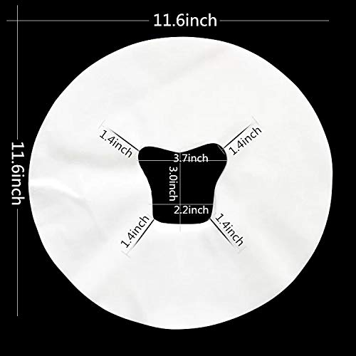 [Australia - AusPower] - Disposable Cover Liner Protector,Circular Shape Multi-Purpose (Pack of 100) for Yoni Steam 