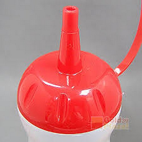 [Australia - AusPower] - JapanBargain, Japanese Squeeze Bottle Squirt Condiment Bottles Ketchup Bottle with Twist On Cap Lids Made in Japan (1, Red) 1 