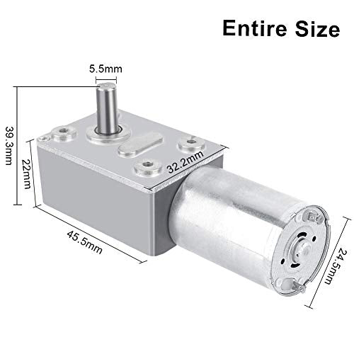 [Australia - AusPower] - DC 12V Reversible High Torque Turbo Worm Gear Box Reduction Electric Motor(40RPM) 