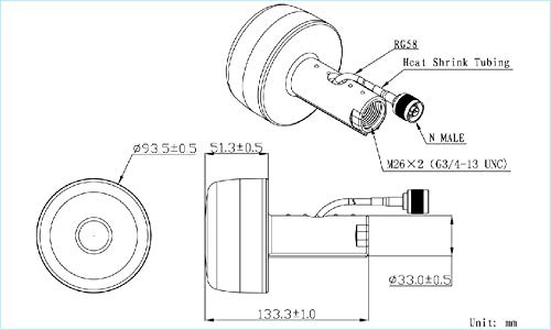 [Australia - AusPower] - Heavy Duty GPS Active Navigation Antenna Screw Mount SMA Male Waterproof 